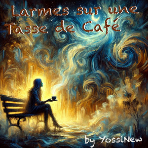 Larmes sur une tasse de café