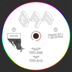 GAF QRION EP 1 レコード Qrion、昨年リリースの『GAF1』『GAF2』が12インチ・レコードで