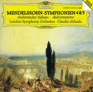 Écouter "Symphony No. 4 in A Major, Op. 90, MWV N16 "Italian": I. Allegro vivace - 1984 Recording" de Felix Mendelssohn