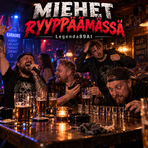 Miehet ryyppäämässä — kansikuva