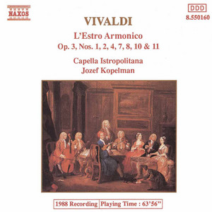 Écouter "Concerto For 4 Violins In B Minor, Op. 3, No. 10, RV 580 : I. Allegro" de Capella Istropolitana