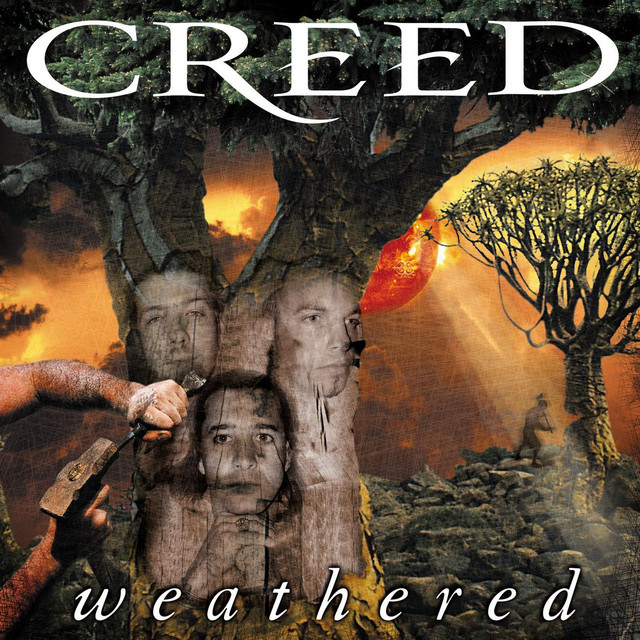 Weathered artwork