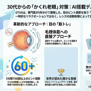 AI音声）夕方の疲れ目は「かくれ老眼」かも!? AIで目の筋トレができる