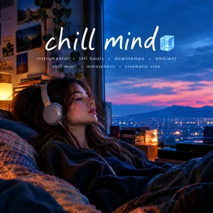 chill mind🧊 (instrumental, lofi beats, downtempo, ambient, chill music, atmospheric, cinematic vibe) Instrumental playlist cover