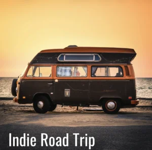 Indie rock & pop roadtrip Spotify playlist cover art