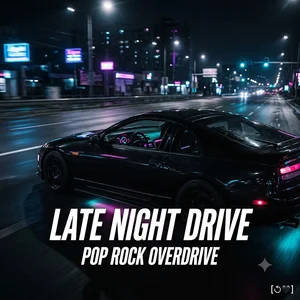 Late Night Drive: Pop Rock Overdrive Spotify playlist cover art