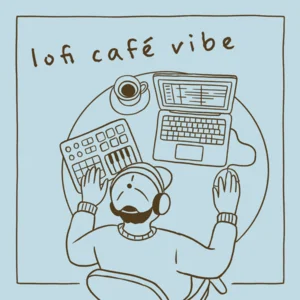 lofi café vibe Spotify playlist cover art