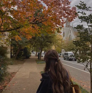 walking to school in autumn 🍂 artwork