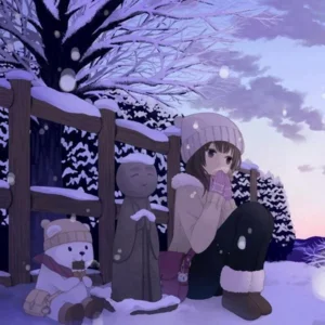 Cold Winter Lofi Christmas playlist cover