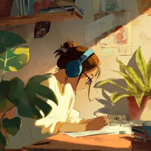 Jazzy Lofi 🎧 • Work & Study 🌌 Spotify playlist cover art