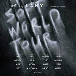 Setlist LANY🌹🐑 soft world tour 2026 Spotify playlist cover art