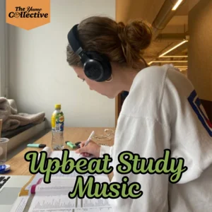 upbeat study music w/ no lyrics Spotify playlist cover art