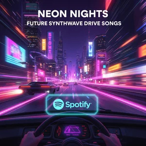 Neon Nights: Future Synthwave Drive Songs Spotify playlist cover art