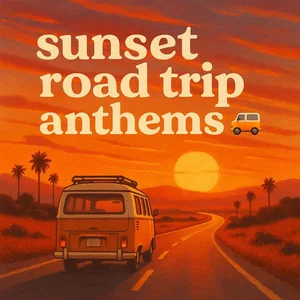 sunset road trip anthems 🚐 cover art