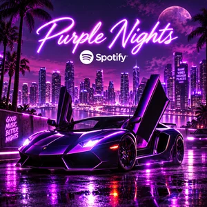 Purple Nights  🌌🔥 Spotify playlist cover art