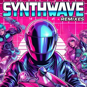 Synthwave Remixes Spotify playlist cover art