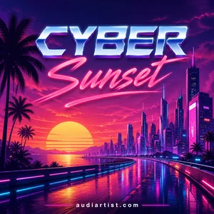 🌆 Cyber Sunset  -   Retrowave, Outrun, Dark Synth, Cyberpunk, Chillwave, Vaporwave