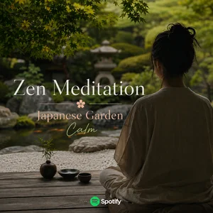 Zen meditation Japanese Garden Calm Spotify playlist cover art