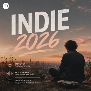 Indie 2026 Spotify playlist cover art