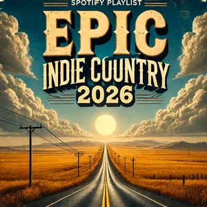 EPIC INDIE COUNTRY 2026 Spotify playlist cover art