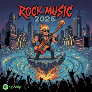 Rock Music 2026 Spotify playlist cover art