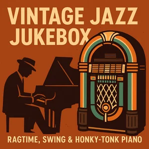 🟡 Vintage Jazz Jukebox – Ragtime, Swing & Honky-Tonk Piano Spotify playlist cover art
