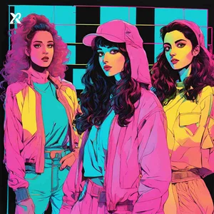 80s Pop Vibes Spotify playlist cover art