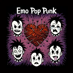 Emo Pop Punk Latino Spotify playlist cover art