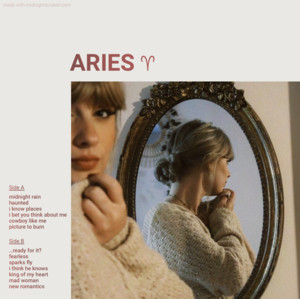 aries ♈︎ (taylor’s version) playlist cover