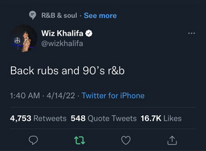 back rubs & 90s r&b.