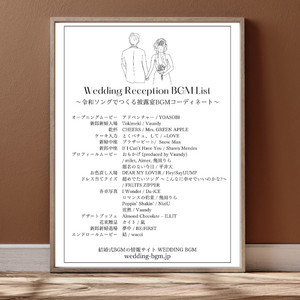 結婚式BGMリスト No.002 〜令和ソングでつくる披露宴BGMコーディネート