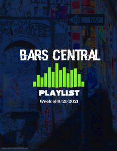 Bars Central Playlist [Week of 6/21/2021] cover