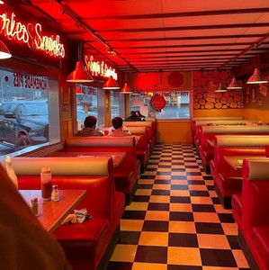 cherry coca-cola at johnny rockets 🍒🍔 — cover art