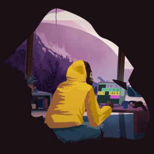 Lofi & Focus - chill vibes to work, study, code with a peaceful mind playlist cover