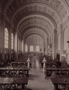 studying history in an old library