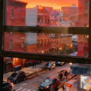 windows open, city humming