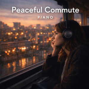 Peaceful commute piano playlist cover