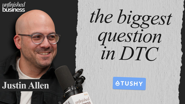How TUSHY Turned a Taboo Category Into One of DTC's Strongest Brands with Justin Allen