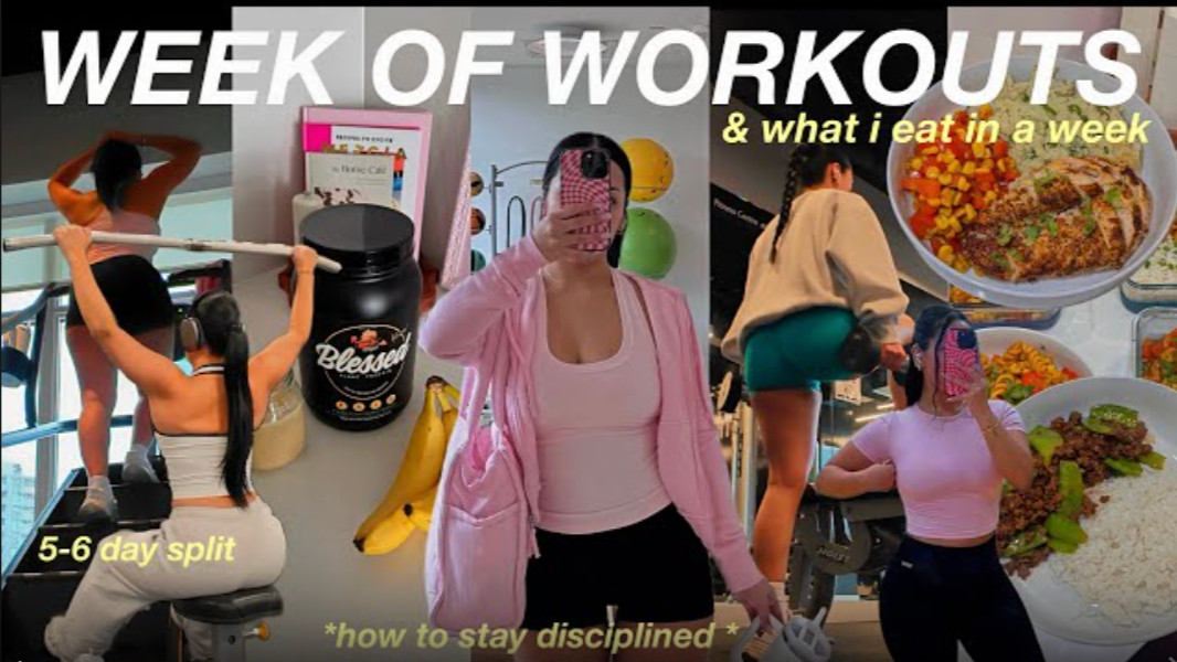 FULL WEEK OF WORKOUTS | What I Eat, 5 Day Split, Weightloss, Fitness ...