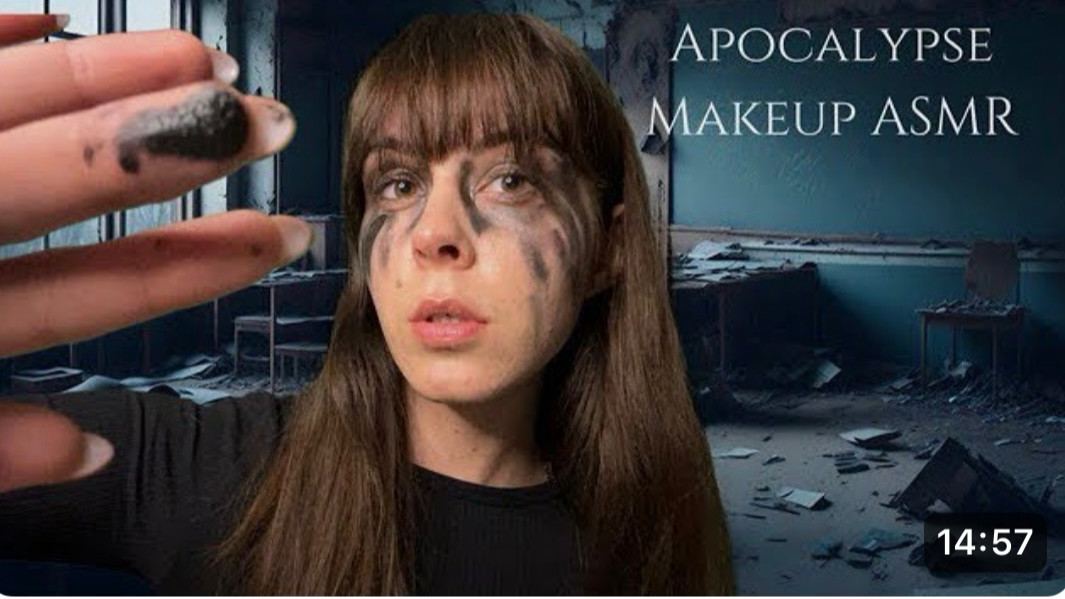 ASMR Doing Your Make-Up In A Post-Apocalyptic Classroom 🌧️💄📚 - michelle ...