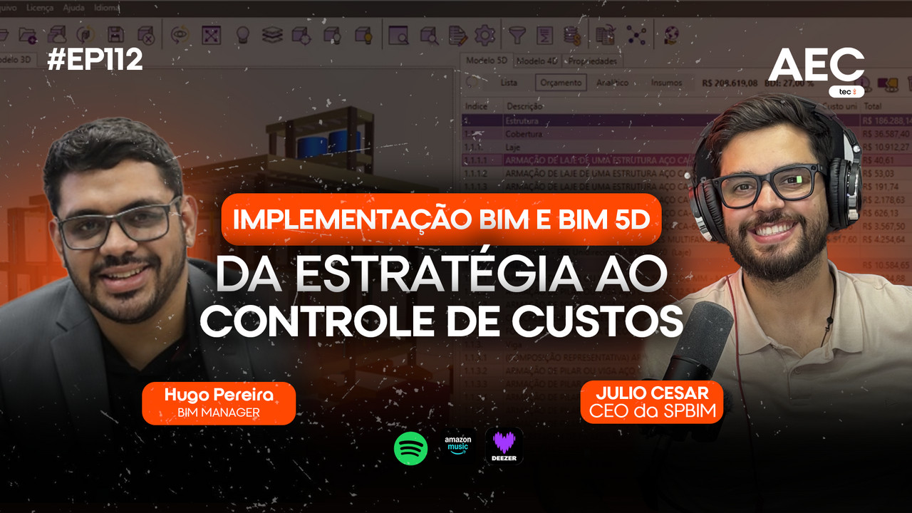 EP112 - Implementação BIM e BIM 5D com Hugo Pereira